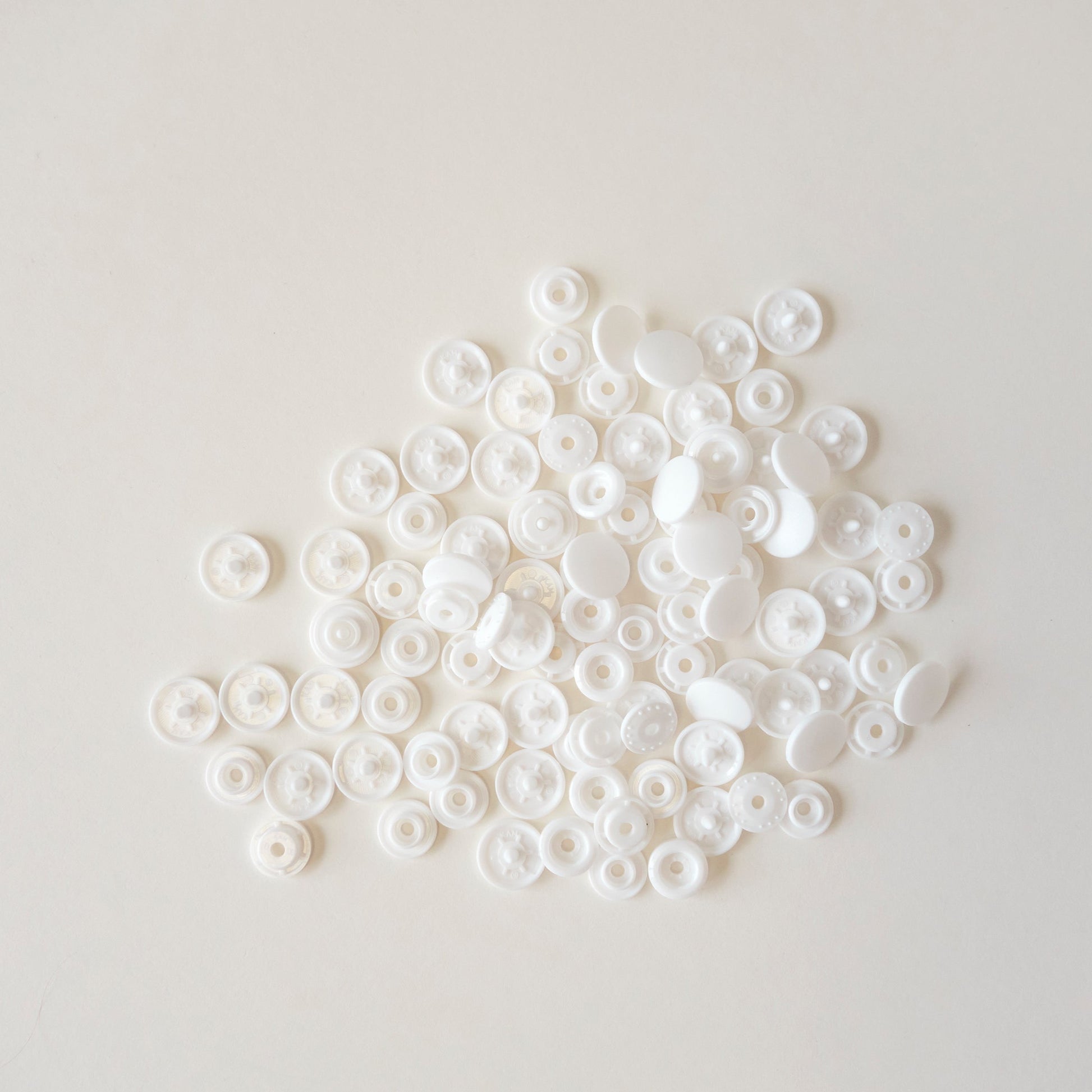 Bouton pression mât 12mm - B3 Blanc - KAMSNAPS