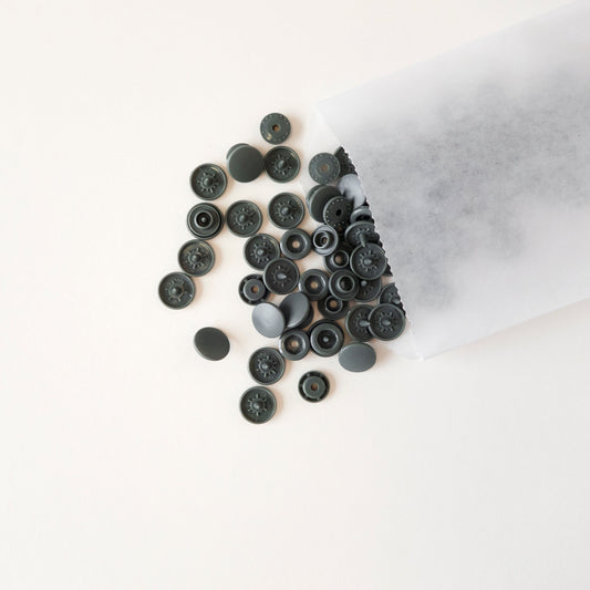 Bouton pression mât 12mm - B9 Gris Olive - KAMSNAPS