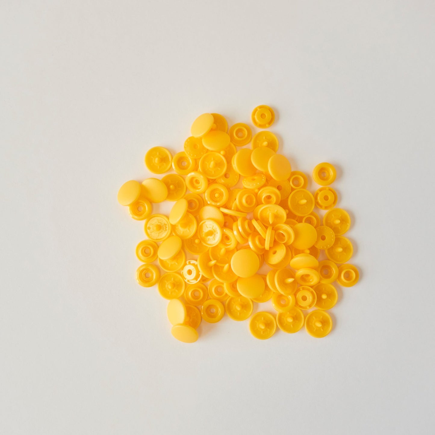 Bouton pression mât 12mm - B10 Jaune Soleil - KAMSNAPS