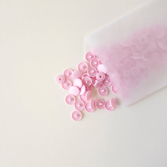 Bouton pression mât 12mm - B18 Rose Pastel - KAMSNAPS