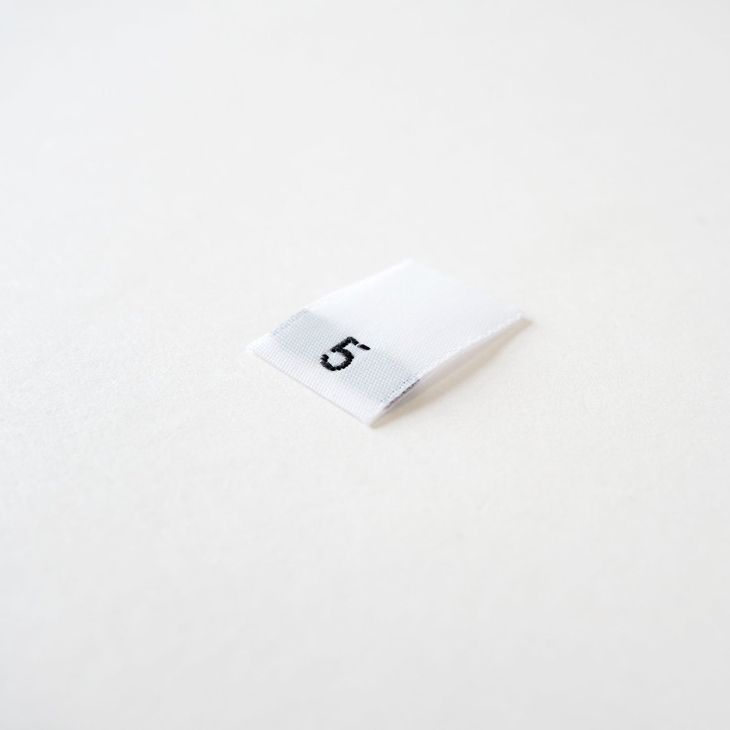White size labels - 3 years to 10 years