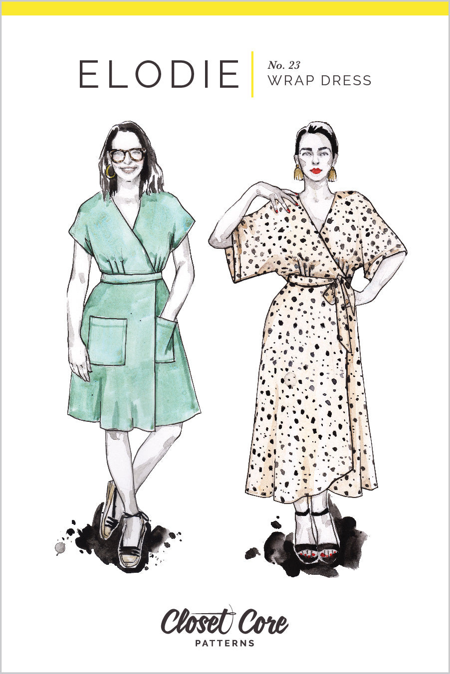 ELODIE Wrap Dress | Paper pattern - Closet Core Patterns