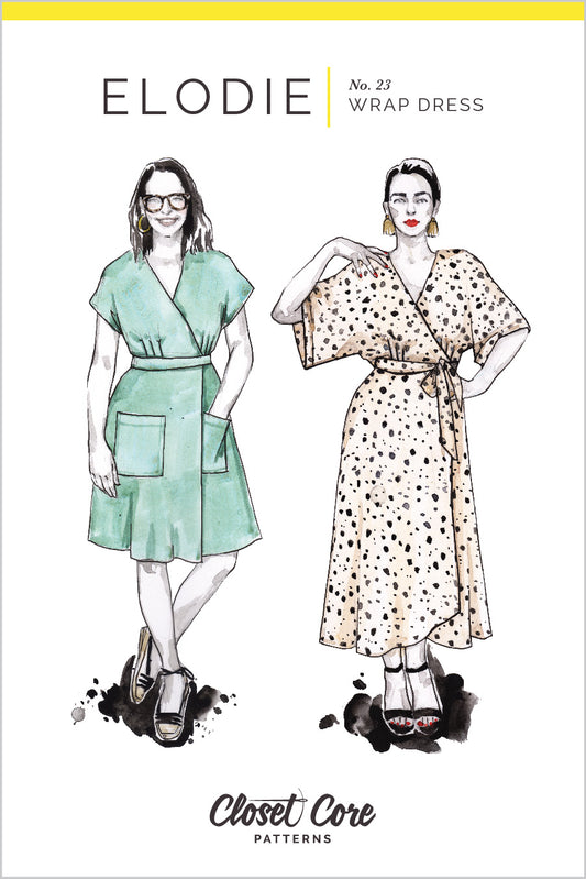 ELODIE Wrap Dress | Paper pattern - Closet Core Patterns