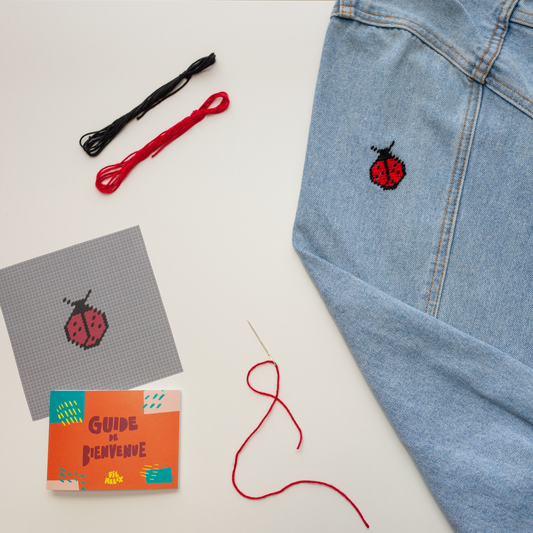 Ladybug embroidery set - FIL RELAX