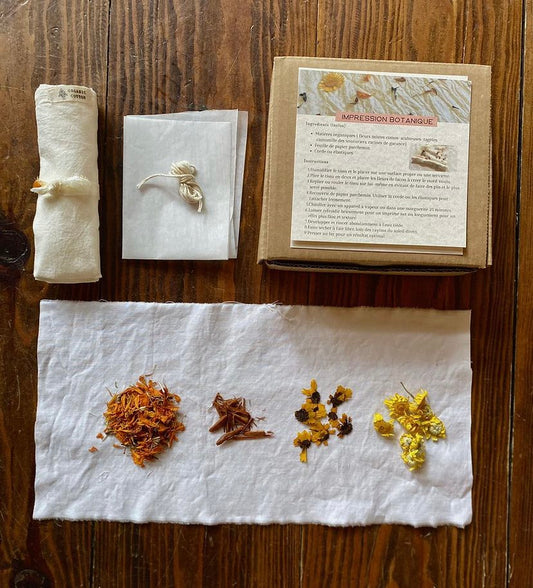 Cotton square set to dye yourself - MARIE LES BAINS