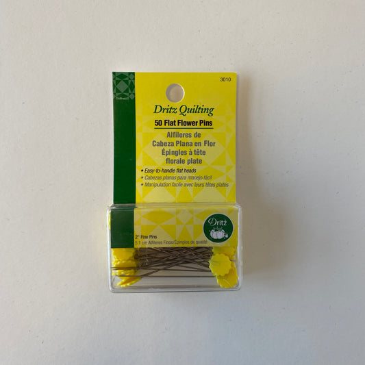 Flat Floral Head Pins - DRITZ
