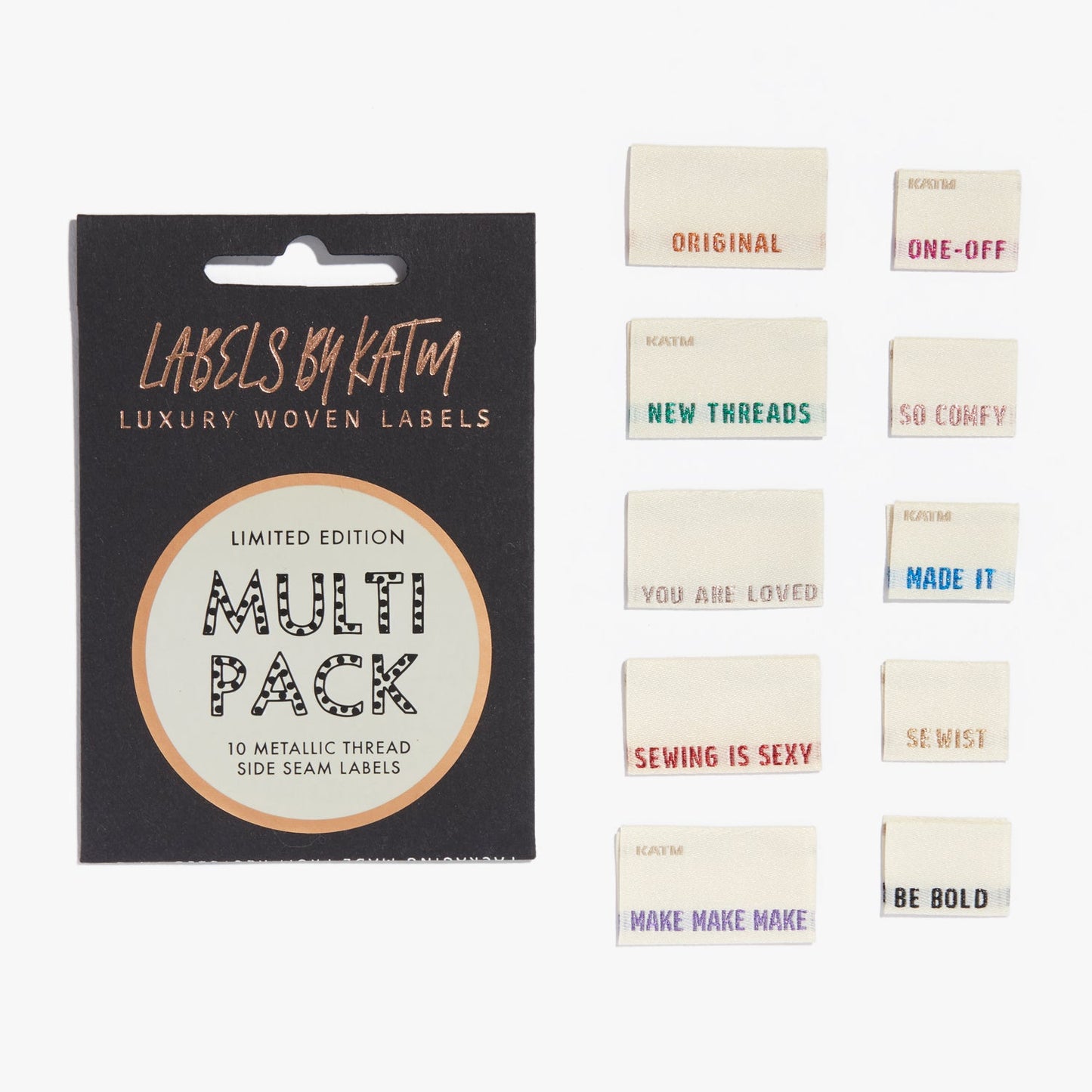 "Metallic Side Seam" labels - KATM