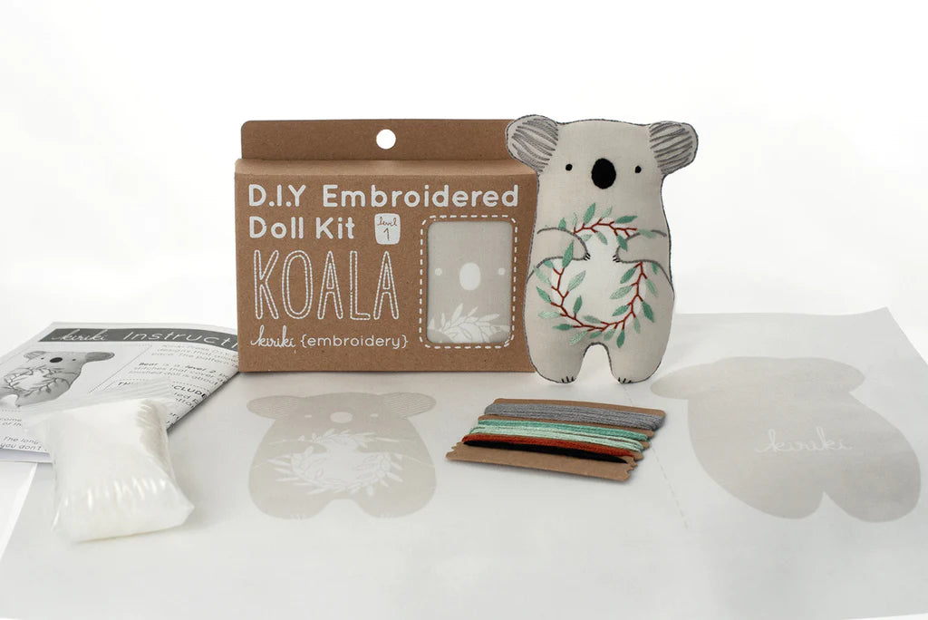 Koala - Kit peluche à broder (niveau 1) - KIRIKI PRESS
