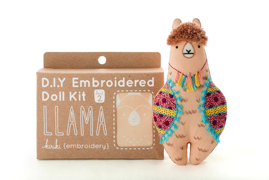 Lama - DIY embroidered plush set - KIRIKI PRESS
