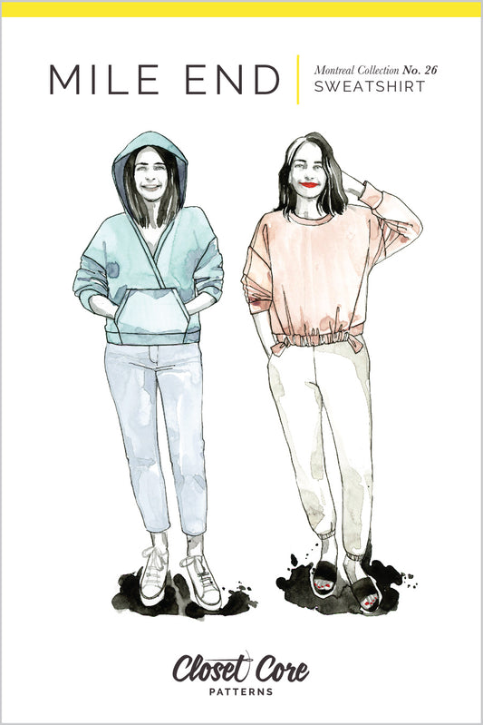 MILE END Sweatshirt | Paper pattern - Closet Core Patterns