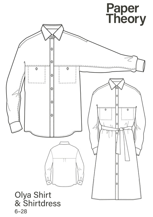 Olya shirt - Paper pattern - Paper Theory
