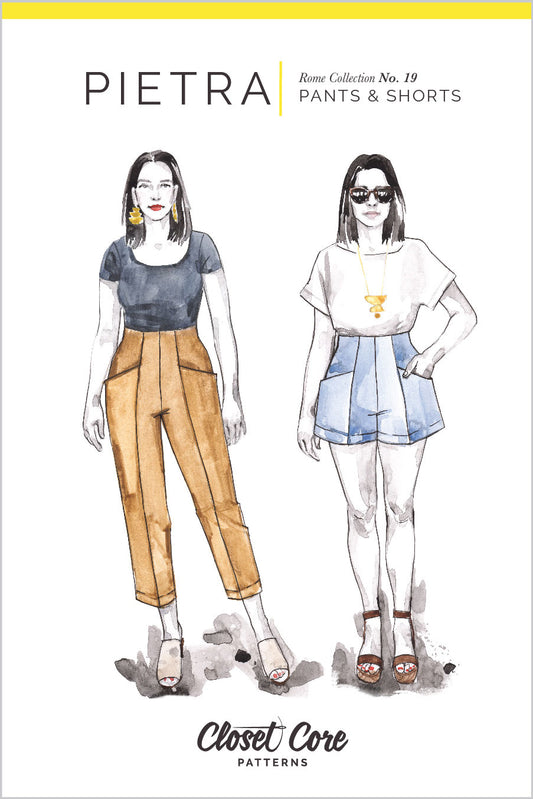 Pietra Pants and Shorts | Paper Pattern - Closet Core Patterns
