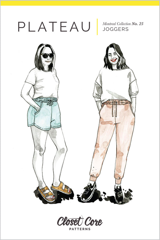 Joggers and shorts PLATEAU | Paper pattern - Closet Core Patterns