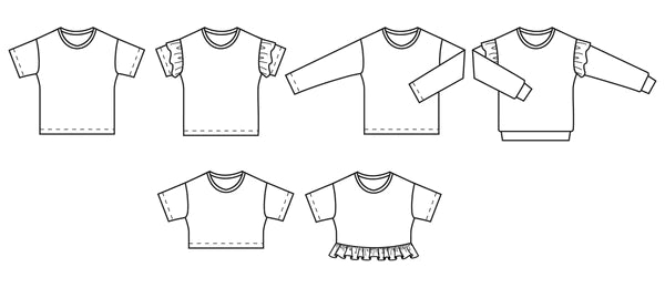 Solar tee child - Paper pattern - Papercut