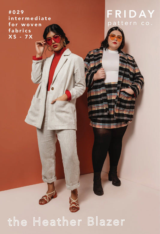 Heather Blazer - Paper pattern - Friday Pattern Company