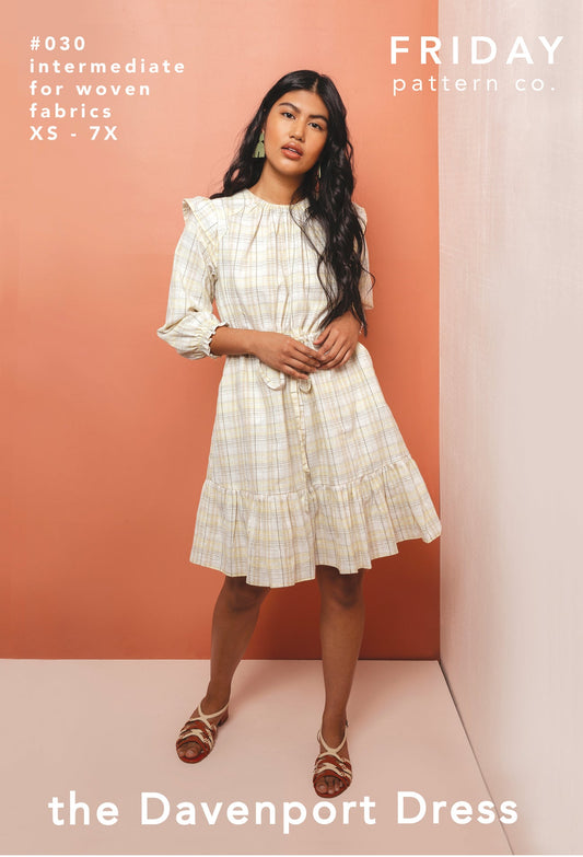 Sewing pattern - Davenport Dress - Paper pattern - Friday Pattern Company