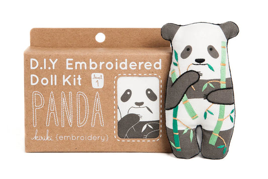 Panda - DIY embroidered plush set - KIRIKI PRESS