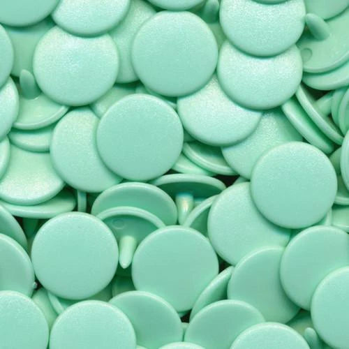 Bouton pression mât 12mm - B19 Vert pastel - KAMSNAPS
