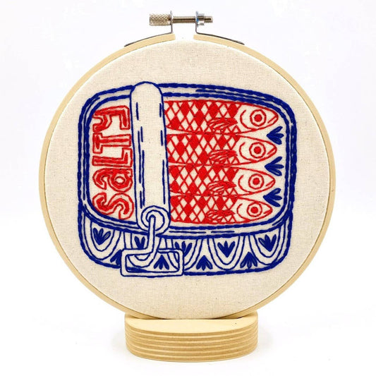 Kit de broderie complet Sardines