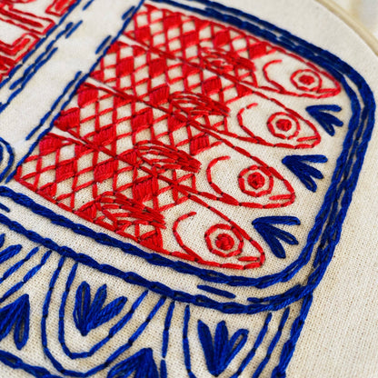 Complete Sardines Embroidery Kit