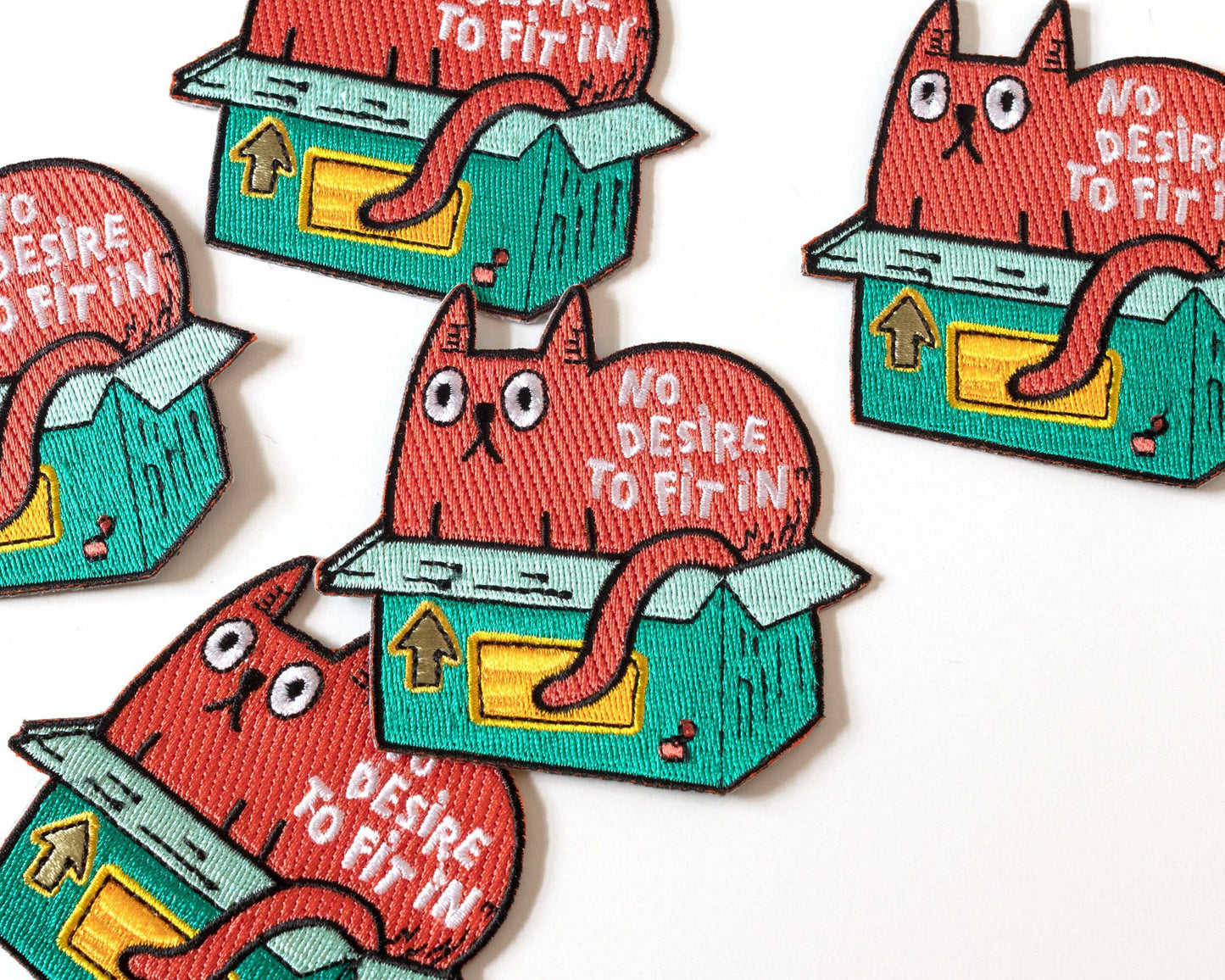 Patch thermocollant chat « No Desire to Fit In » - RippleSplash