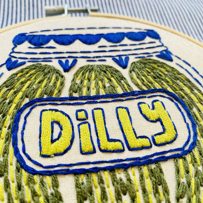 Complete Pickles Embroidery Kit