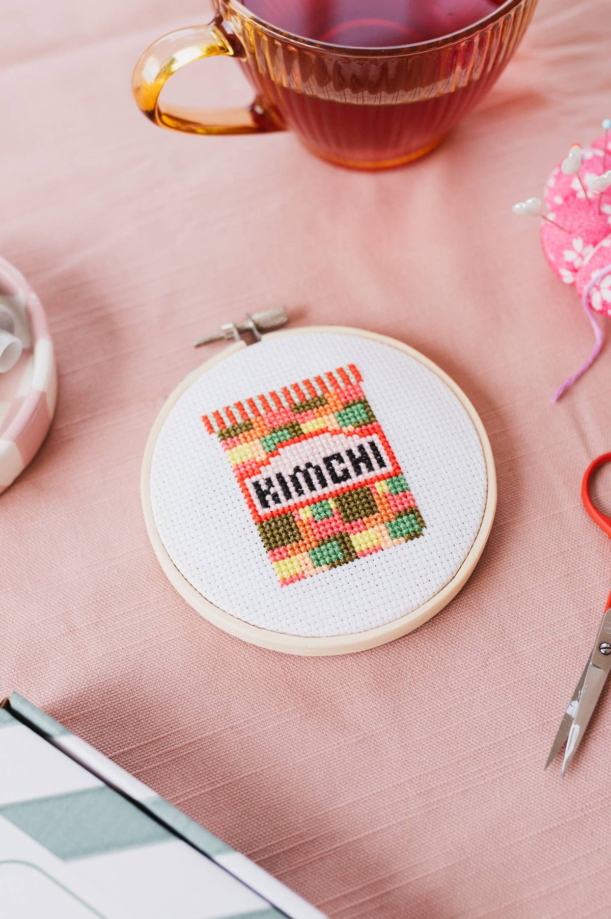 Kit de point de croix - Kimchi | Cotton Clara