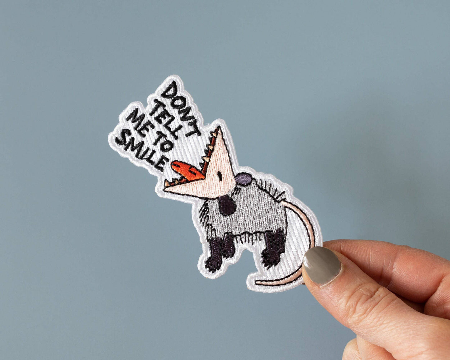 Patch thermocollant «Dont Tell Me To Smile Oppossum - RippleSplash
