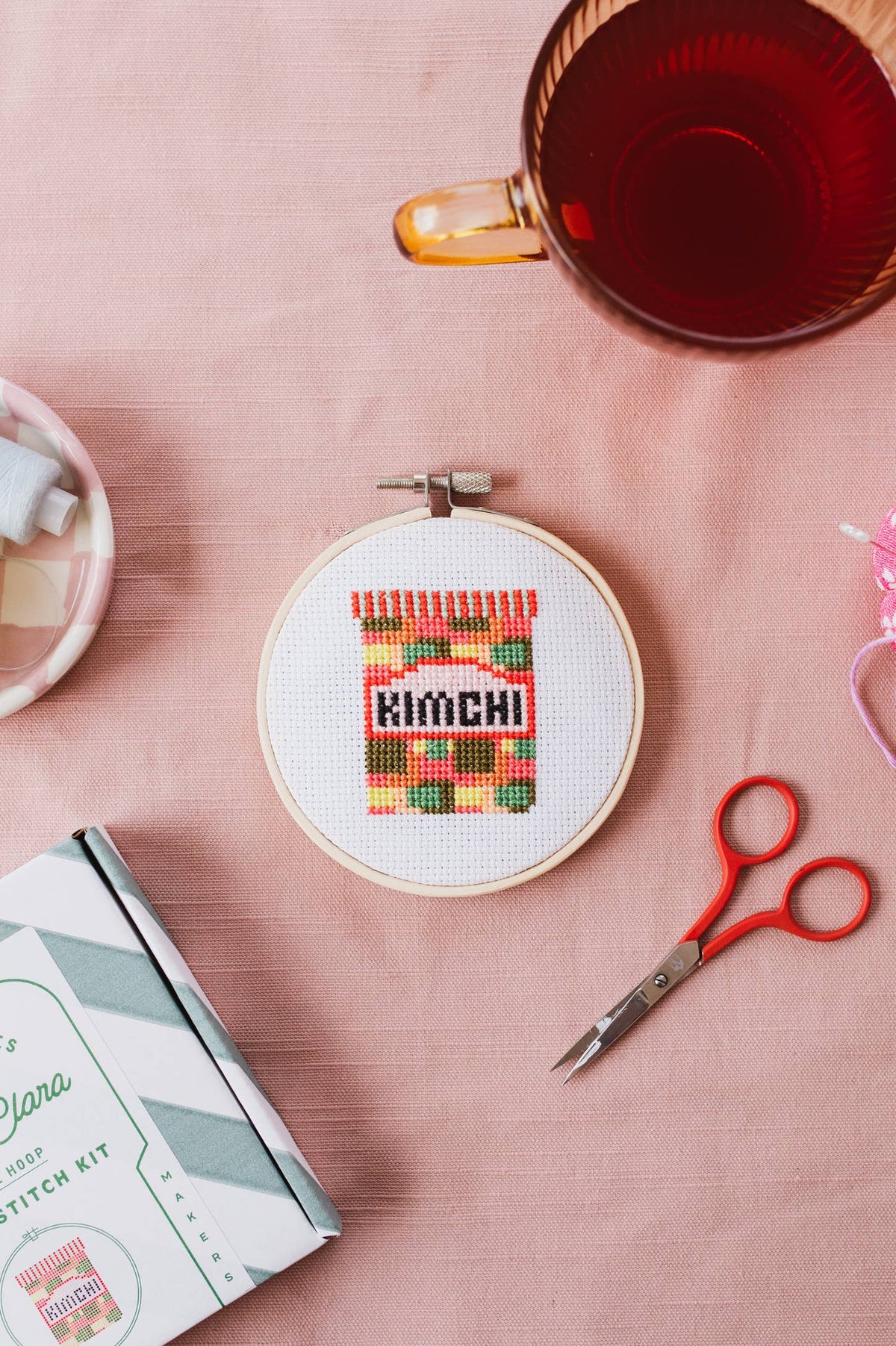 Kit de point de croix - Kimchi | Cotton Clara