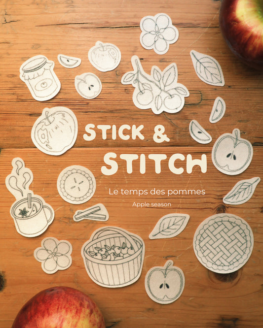 Stick & Stitch - Le temps des pommes - BRODÉ SERRÉ