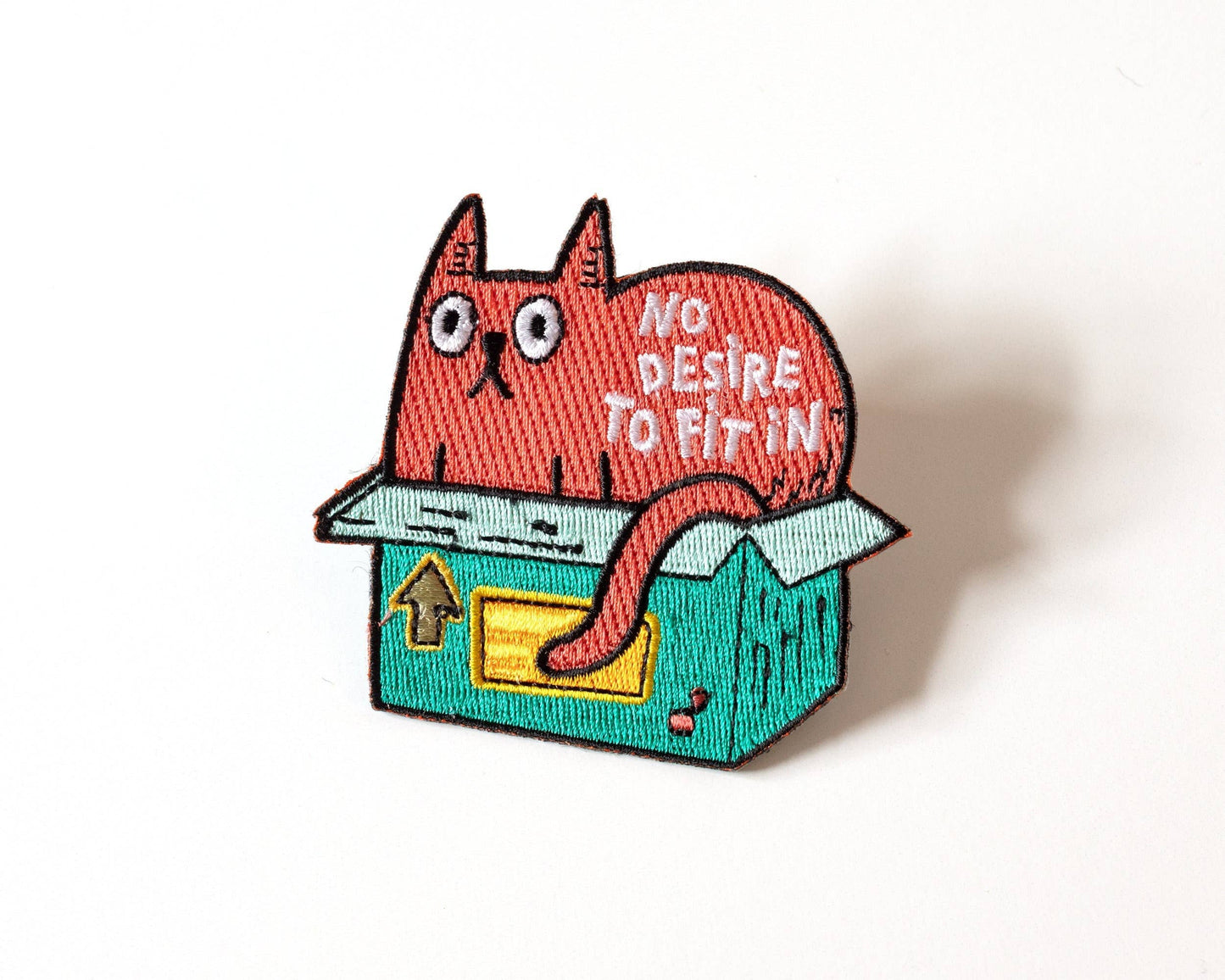 Patch thermocollant chat « No Desire to Fit In » - RippleSplash