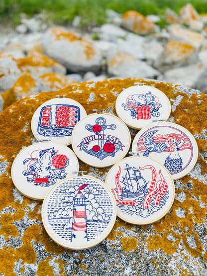 Complete Sardines Embroidery Kit