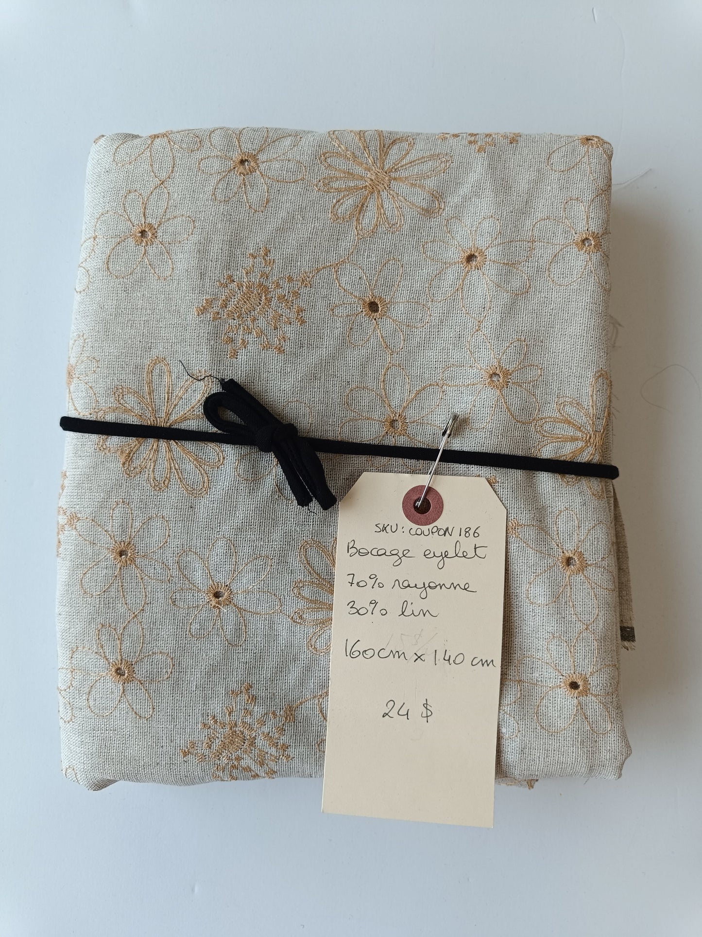 Toile rayonne/lin - Coupon #186