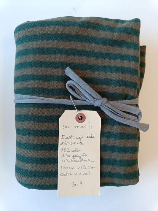 Tricot rayé - Coupon #191