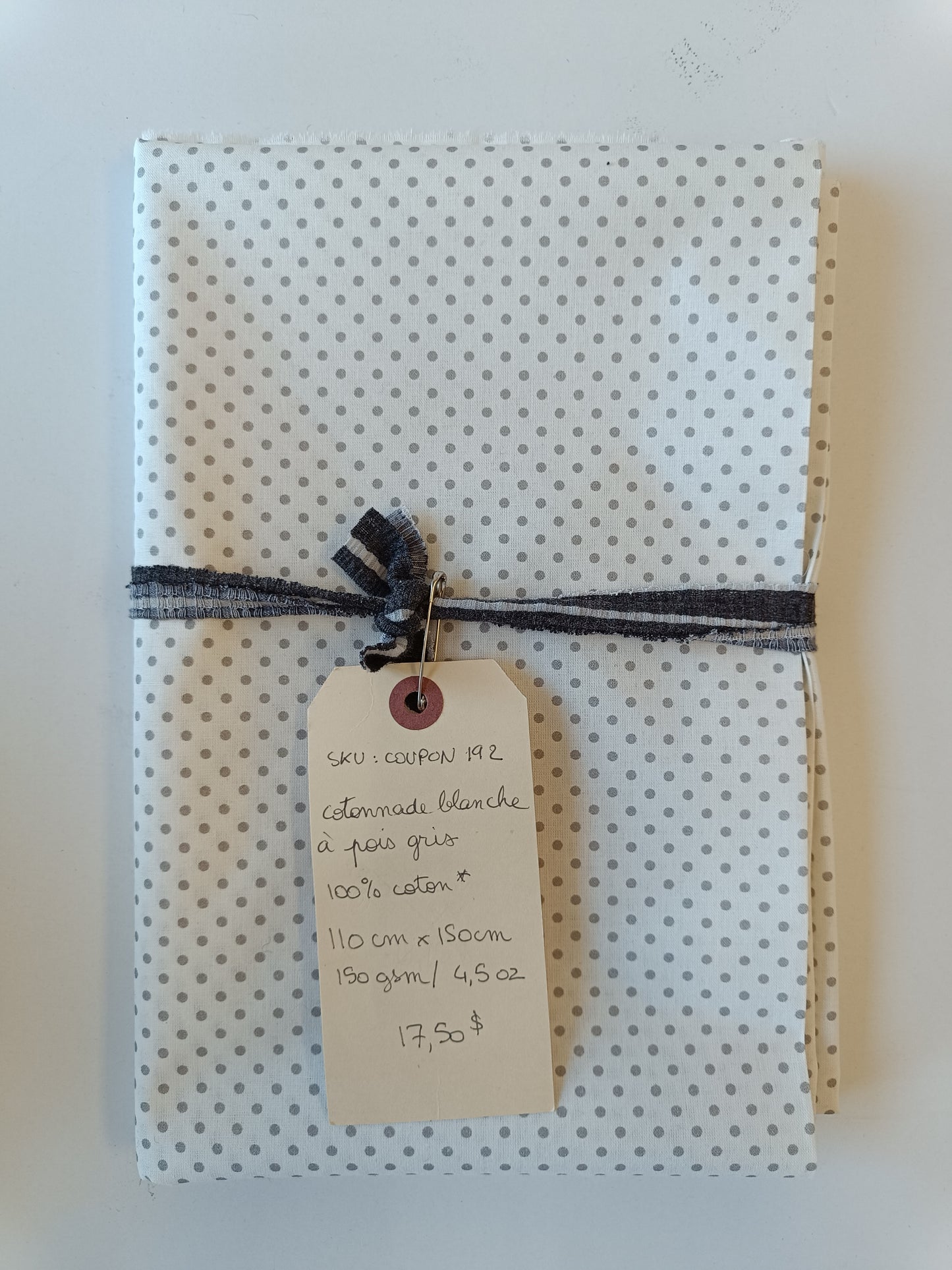 Cotonnade à pois - Coupon #192