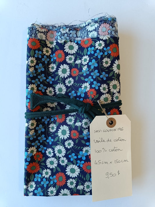 Voile de coton - Coupon #196