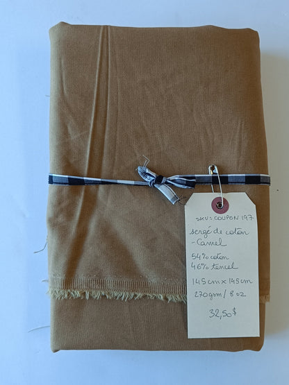 Sergé de coton/tencel - Coupon #197