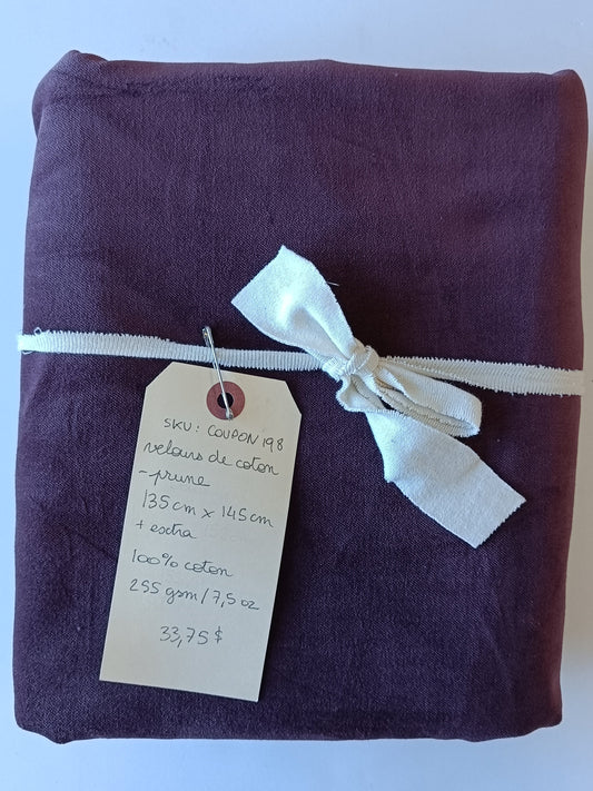 Velours de coton - Coupon #198