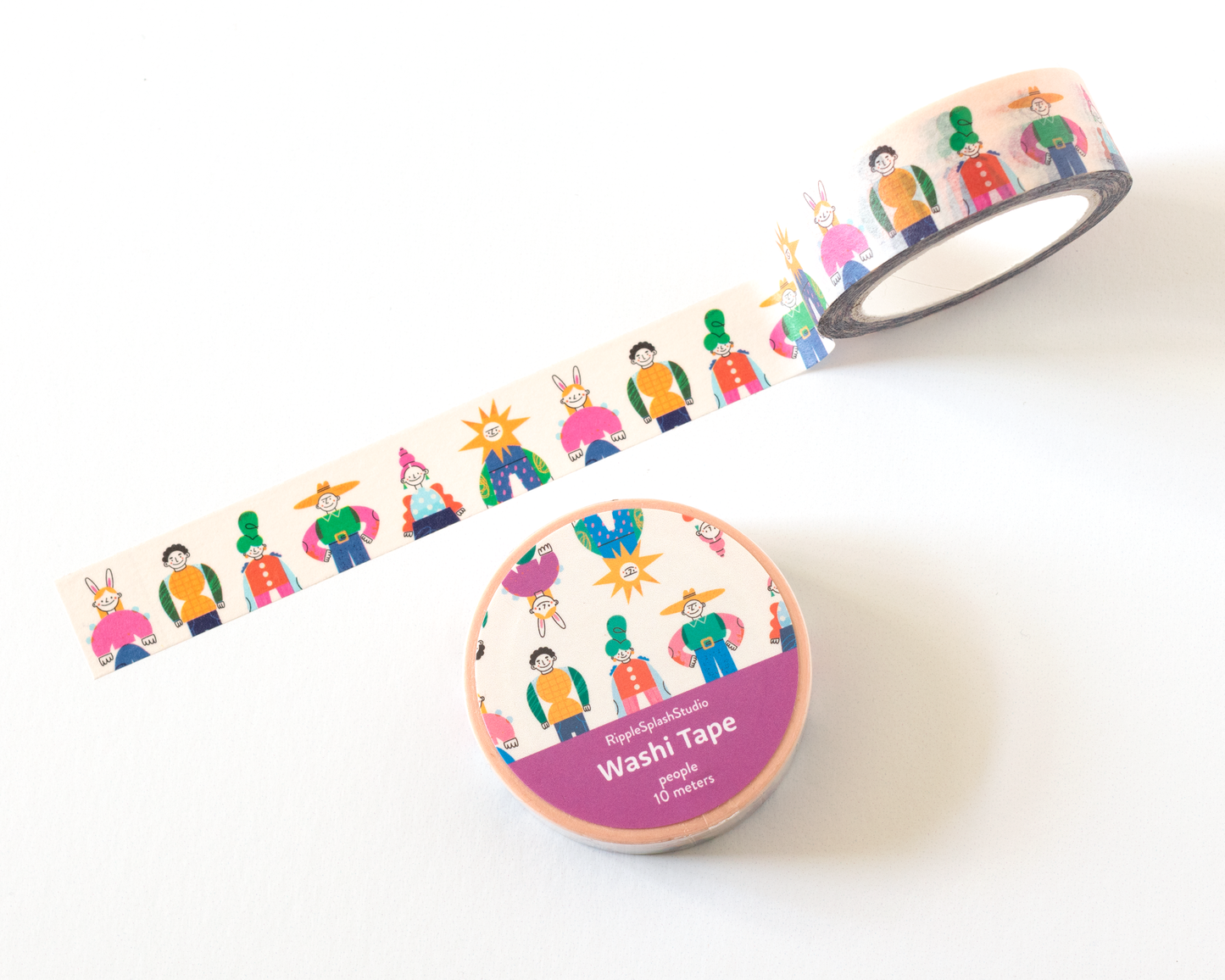 Ruban Washi Personnes Fantaisistes
