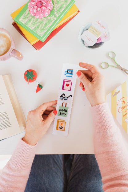 Counted Cross Stitch Bookmark Kit for Beginners
