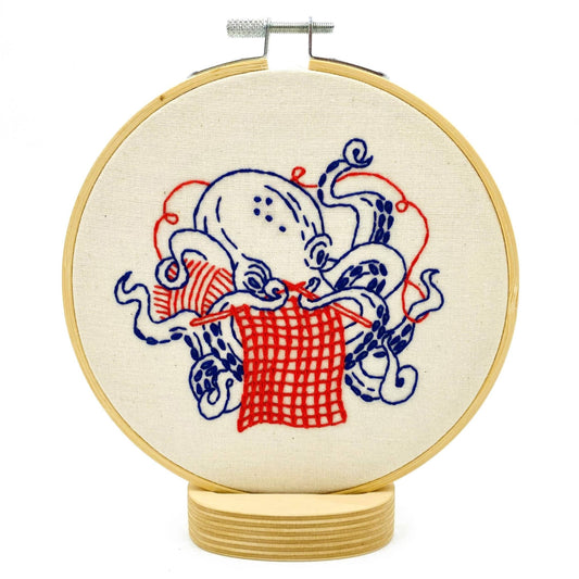 Kit de broderie complet Tricot de pieuvre