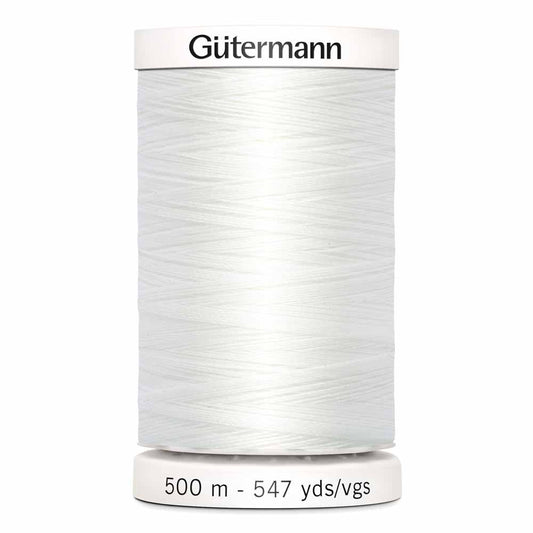 Fil de polyester 500 m. - 20 Blanc - GÜTERMANN