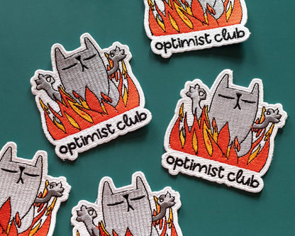 Patch thermocollant Optimist Club Cat - RippleSplash