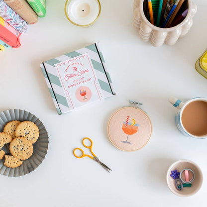 Kit de point de croix - Cocktail Spritz | Cotton Clara