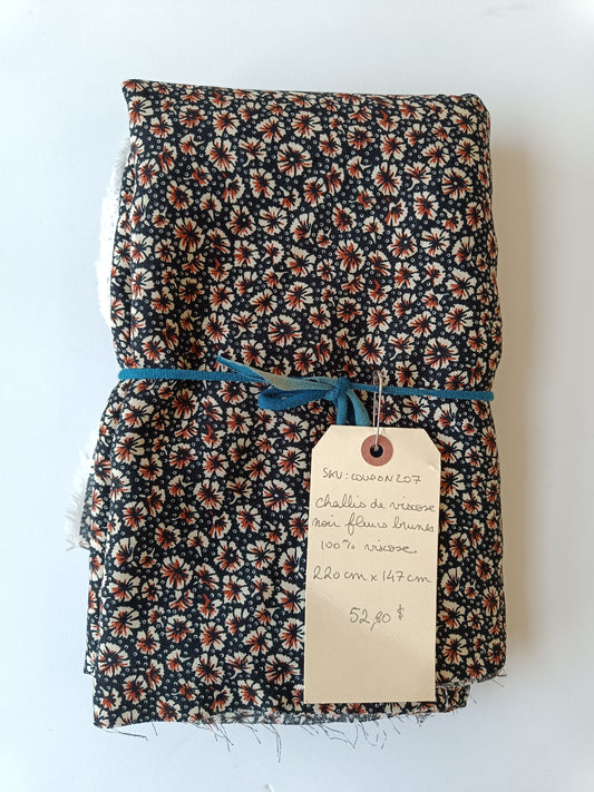 Challis de viscose - Coupon #210