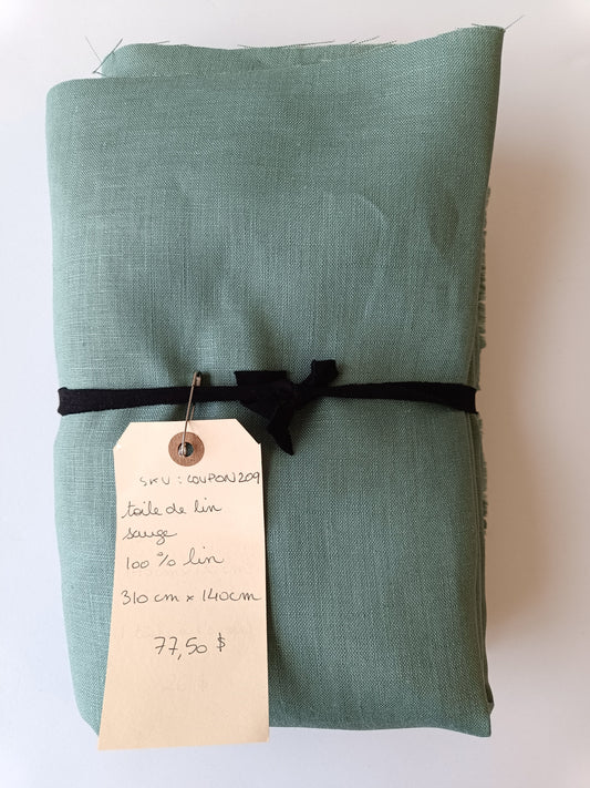 Toile de lin - Coupon #209