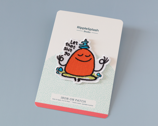 Patch thermocollant «Let That Shit Go» - RippleSplash