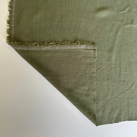Bourette / Silky Noil / Linen / Rayon Fabrics - Olive