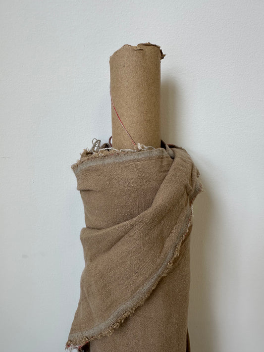 Bourette / Silky Noil / Linen / Rayon Fabrics - Taupe