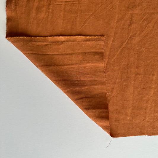Viscose / Linen - Burnt Orange